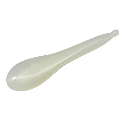 Espluma de masaje de puntos de acupuntura de forma de cuchara amarilla Xiuyan Jade Stick Eye Massager Pen con y aceptable servicio OEM/ODM