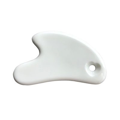 Tabla de masaje de cerámica Gua Sha de forma de corazón blanco Gua Sha Herramientas faciales para todos los tipos de piel limpia antienvejecimiento