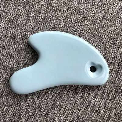 Tabla de masaje de cerámica Gua Sha de forma de corazón blanco Gua Sha Herramientas faciales para todos los tipos de piel limpia antienvejecimiento