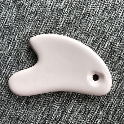 Tabla de masaje de cerámica Gua Sha de forma de corazón blanco Gua Sha Herramientas faciales para todos los tipos de piel limpia antienvejecimiento