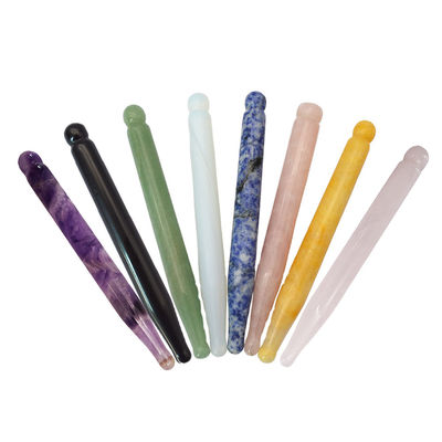 Cara delgada Gua sha Herramientas de Ametista Natural Acupuntura Guasha Massage Therapy Pen para el cuerpo entero alivio del dolor de tejido profundo