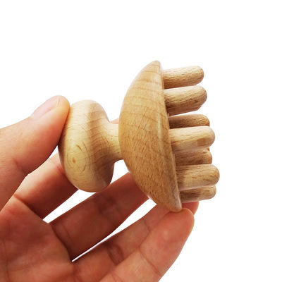 Función musical herramienta de masaje terapéutico de hongo de madera Gua Sha para drenaje linfático de mano y cuerpo completo