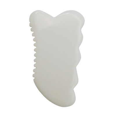 Herramientas de salud y cuidado de la piel antienvejecimiento diario Jade blanco Guasha tablero con herramienta de masaje facial Gua Sha personalizado