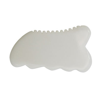 Herramientas de salud y cuidado de la piel antienvejecimiento diario Jade blanco Guasha tablero con herramienta de masaje facial Gua Sha personalizado