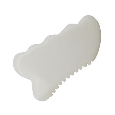 Herramientas de salud y cuidado de la piel antienvejecimiento diario Jade blanco Guasha tablero con herramienta de masaje facial Gua Sha personalizado