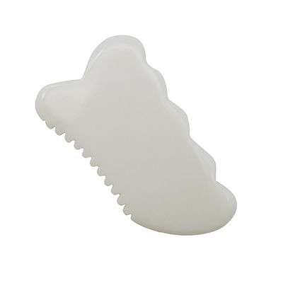 Herramientas de salud y cuidado de la piel antienvejecimiento diario Jade blanco Guasha tablero con herramienta de masaje facial Gua Sha personalizado