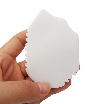 Logotipo personalizado Guasha Sha herramienta de masaje de jade blanco natural Guasha tabla para la cara Cuello Brazo espalda Cuerpo antiarrugas antienvejecimiento