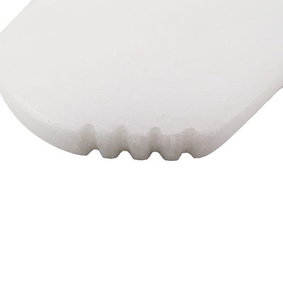 Logotipo personalizado Guasha Sha herramienta de masaje de jade blanco natural Guasha tabla para la cara Cuello Brazo espalda Cuerpo antiarrugas antienvejecimiento