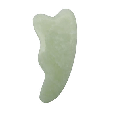 Logotipo personalizado Spa natural verde Gua Sha Herramienta de masaje para raspar la piel facial y corporal Masajistas faciales Guasha pulidos
