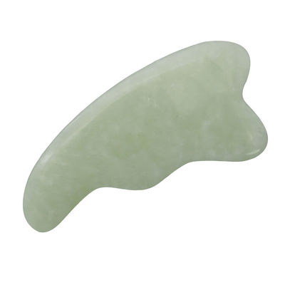Logotipo personalizado Spa natural verde Gua Sha Herramienta de masaje para raspar la piel facial y corporal Masajistas faciales Guasha pulidos