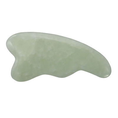 Logotipo personalizado Spa natural verde Gua Sha Herramienta de masaje para raspar la piel facial y corporal Masajistas faciales Guasha pulidos