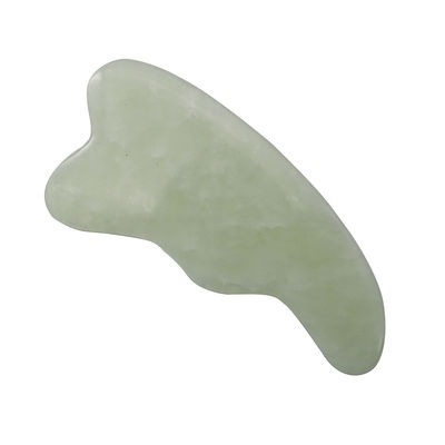Logotipo personalizado Spa natural verde Gua Sha Herramienta de masaje para raspar la piel facial y corporal Masajistas faciales Guasha pulidos