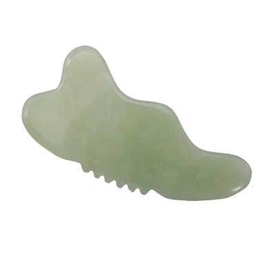 Xiuyan Jade Gua Sha herramienta de masaje para la cara escultura masajeador de cuerpo promueve el flujo sanguíneo y reduce la tensión fácil de sostener