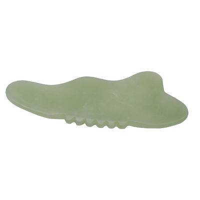 Xiuyan Jade Gua Sha herramienta de masaje para la cara escultura masajeador de cuerpo promueve el flujo sanguíneo y reduce la tensión fácil de sostener