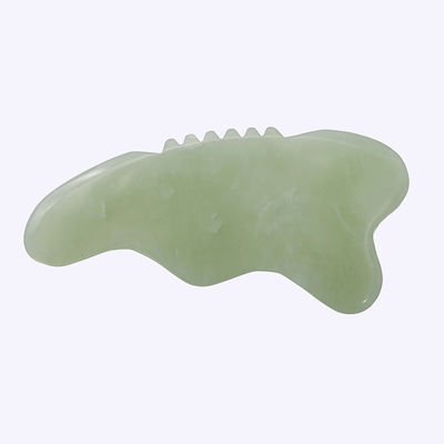 Xiuyan Jade Gua Sha herramienta de masaje para la cara escultura masajeador de cuerpo promueve el flujo sanguíneo y reduce la tensión fácil de sostener