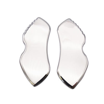 Masajeador facial herramienta de raspado de acero inoxidable portátil Gua Sha para el tratamiento SPA