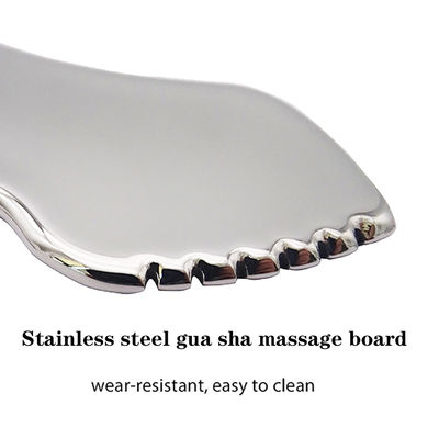 Masajeador facial herramienta de raspado de acero inoxidable portátil Gua Sha para el tratamiento SPA