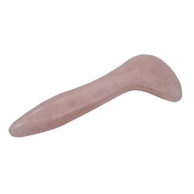 2024 Producto pulido técnico natural rosa rosa cuarzo jade Gua Sha herramienta de masaje para masaje facial caja regalo MOQ 100PCS