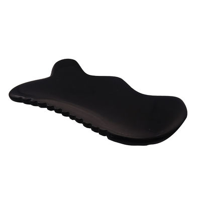Herramienta de masaje Gua Sha Natural Piedra Bian Negro Herramienta de masaje Guasha para masaje de pies cuello espalda cara