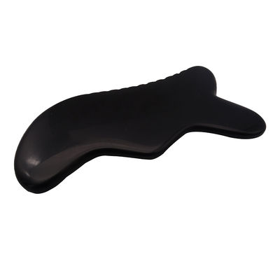 Herramienta de masaje Gua Sha Natural Piedra Bian Negro Herramienta de masaje Guasha para masaje de pies cuello espalda cara