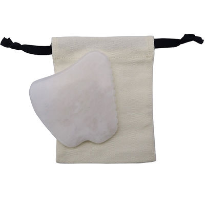 Función Musical Herramienta de masaje de Gua Sha de Jade Blanco para terapia SPA Pulida Pedra de Jade Natural Herramienta de masaje facial Guasha