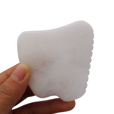 Función Musical Herramienta de masaje de Gua Sha de Jade Blanco para terapia SPA Pulida Pedra de Jade Natural Herramienta de masaje facial Guasha