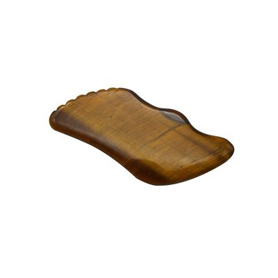 Artesanía hecha a mano Gua Sha Ojo de tigre natural Masajeador de piel para la cara Ojos Cuello Nody Relajación muscular OEM ODM