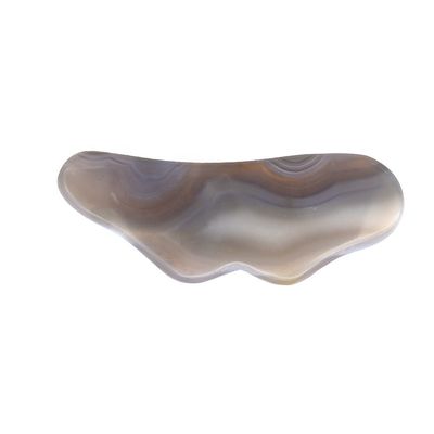 Agata natural hecha a mano piedra Gua Sha esencial para masajes corporales y tratamiento de acupuntura