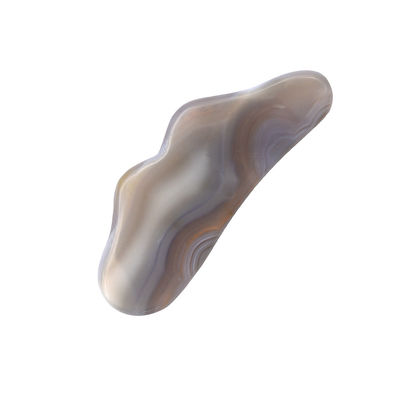 Agata natural hecha a mano piedra Gua Sha esencial para masajes corporales y tratamiento de acupuntura