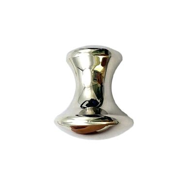 Masajeador corporal hongo de acero inoxidable Gua Sha herramienta de masaje con logotipo personalizado y artesanía hecha a mano