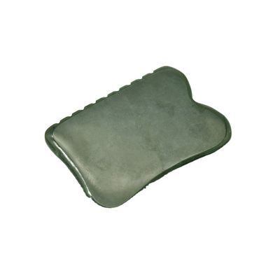 Herramienta de masaje de autoayuda 200g Nefrita verde oscuro natural Gua Sha Tabla de piedra para masaje corporal personalizado