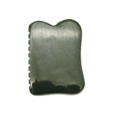Herramienta de masaje de autoayuda 200g Nefrita verde oscuro natural Gua Sha Tabla de piedra para masaje corporal personalizado