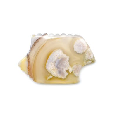 Productos para el masaje de la flor de cerezo natural Agate Guasha Tabla para autoayuda Masaje abkgs-210