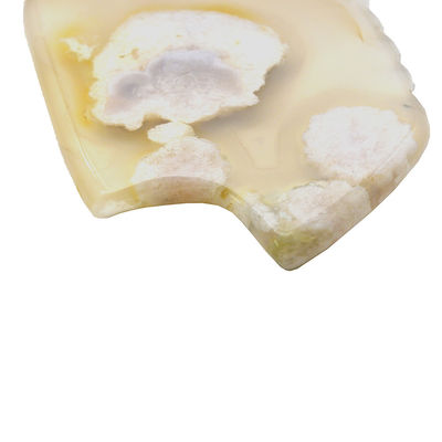 Productos para el masaje de la flor de cerezo natural Agate Guasha Tabla para autoayuda Masaje abkgs-210