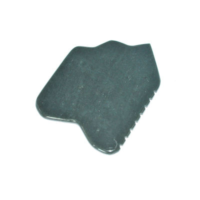 Nefrita verde oscuro Facial Jade Stone Guasha Masajista Tabla para la circulación sanguínea facial