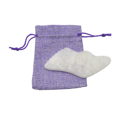 Función de la cabeza de la salud masajeador de jade blanco Facial Guasha masajeador de raspado tabla Gua Sha herramienta de masaje para masajeador de la cabeza
