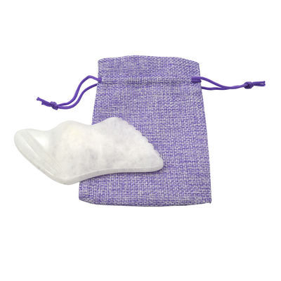 Función de la cabeza de la salud masajeador de jade blanco Facial Guasha masajeador de raspado tabla Gua Sha herramienta de masaje para masajeador de la cabeza