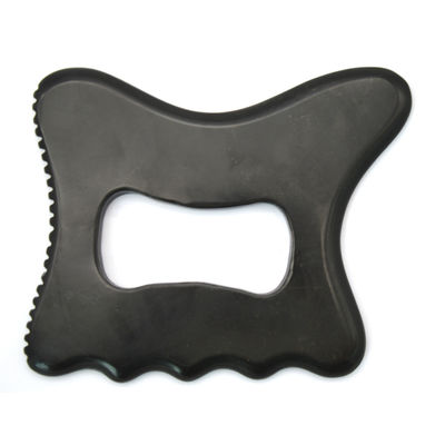 Herramienta profesional de masaje del cuerpo de piedra negra de Bian Gua Sha para cuidado personal de la salud y acupuntura