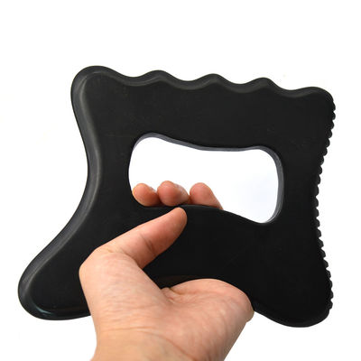 Herramienta profesional de masaje del cuerpo de piedra negra de Bian Gua Sha para cuidado personal de la salud y acupuntura