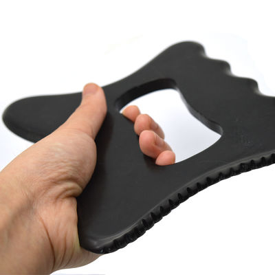 Herramienta profesional de masaje del cuerpo de piedra negra de Bian Gua Sha para cuidado personal de la salud y acupuntura