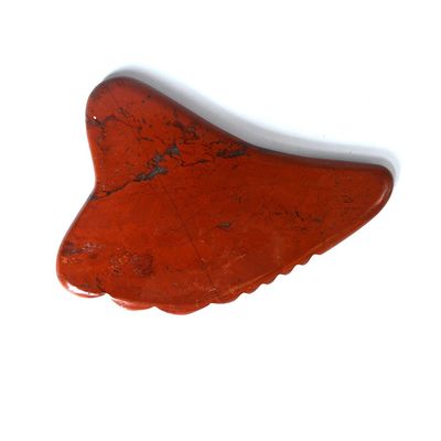 Martillo de masaje de jaspe rojo para SPA Acupuntura de cuerpo Pierna Facial Jade Guasha Masajista Junta Herramienta Gua Sha