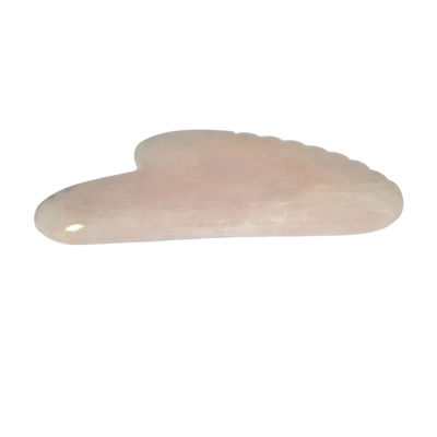 Facial rosa forma de corazón rosa cuarzo jade Guasha masajista Gua Sha tabla de masaje herramienta para el cuidado de la salud personal OEM / ODM