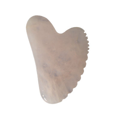 Facial rosa forma de corazón rosa cuarzo jade Guasha masajista Gua Sha tabla de masaje herramienta para el cuidado de la salud personal OEM / ODM
