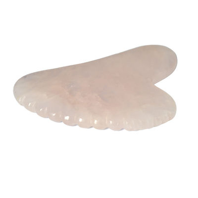 Facial rosa forma de corazón rosa cuarzo jade Guasha masajista Gua Sha tabla de masaje herramienta para el cuidado de la salud personal OEM / ODM