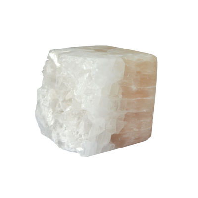 Característica regional Difusor de aroma de aceite esencial en forma de cubo rosa con piedra glaciar de jade de cristal irregular