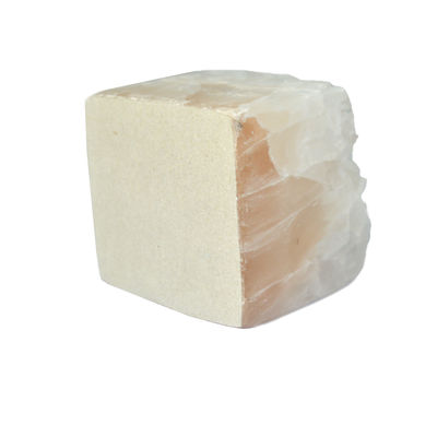 Característica regional Difusor de aroma de aceite esencial en forma de cubo rosa con piedra glaciar de jade de cristal irregular