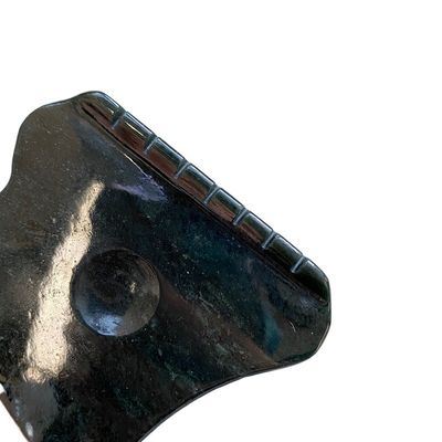 Escultura facial Nefrita verde oscuro Jade Gua Sha piedras con dientes de cresta y bucles de pulgar 2021 Popular