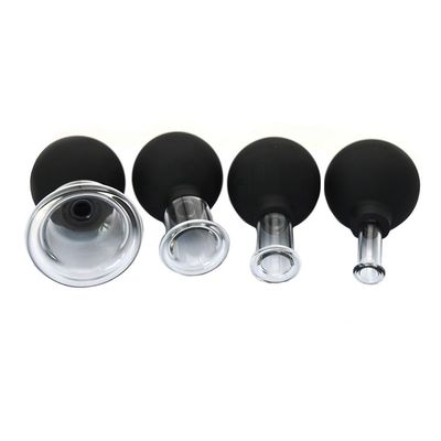 2024 Masaje de goma de vidrio Masaje de vacío Conjunto de ventosas Máquina de terapia para el cuerpo Cara espalda Pierna hombro con logotipo personalizado