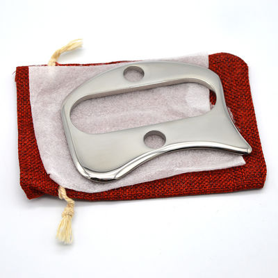 Grado alimenticio de acero inoxidable Gua Sha tabla en forma de Guasha raspado herramienta de masaje para masaje facial