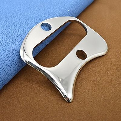 100*80*4.5mm MASSAJE Guasha de acero inoxidable herramientas de masaje de raspado Iastm Gua Sha de metal para reducir las arrugas Diseño más reciente